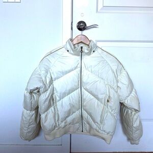 Alaska Frontier Puff Cropped Coat Jacket, Size Large